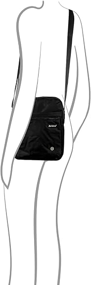 Avirex, Bomber Borsello grande da uomo, porta tablet, con tracolla Nero BMB04