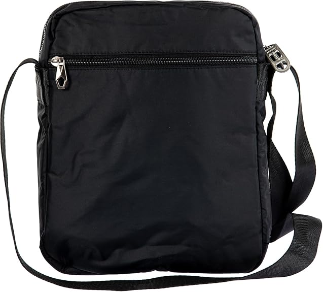 Avirex, Bomber Borsello grande da uomo, porta tablet, con tracolla Nero BMB04