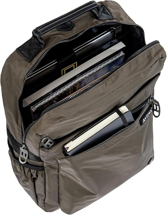 Avirex, Bomber zaino da uomo porta PC 16.6 in nylon Verde