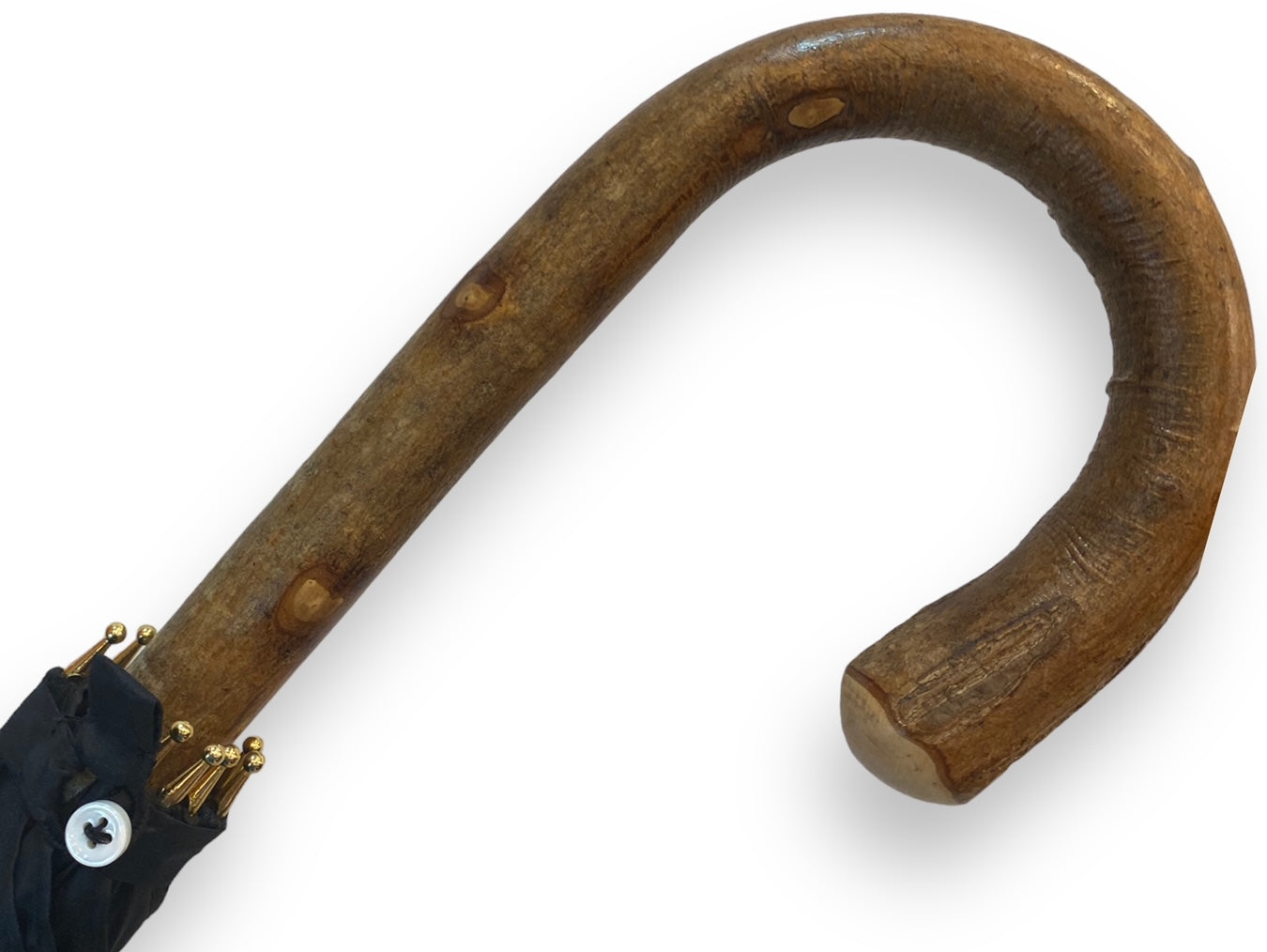 Ganzrohrschirm aus Hartriegel, Hornspitze – handgefertigte Domizio-Schirme seit 1989