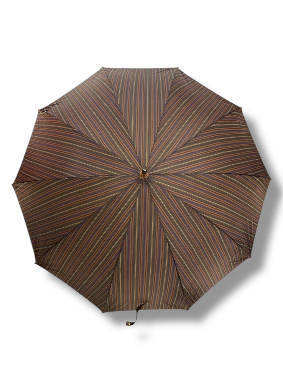 Ombrello classico manico in Canna di Malacca tessuto Nylon lavorazione artigianale Ombrelli Domizio dal 1989 Made in Italy F3