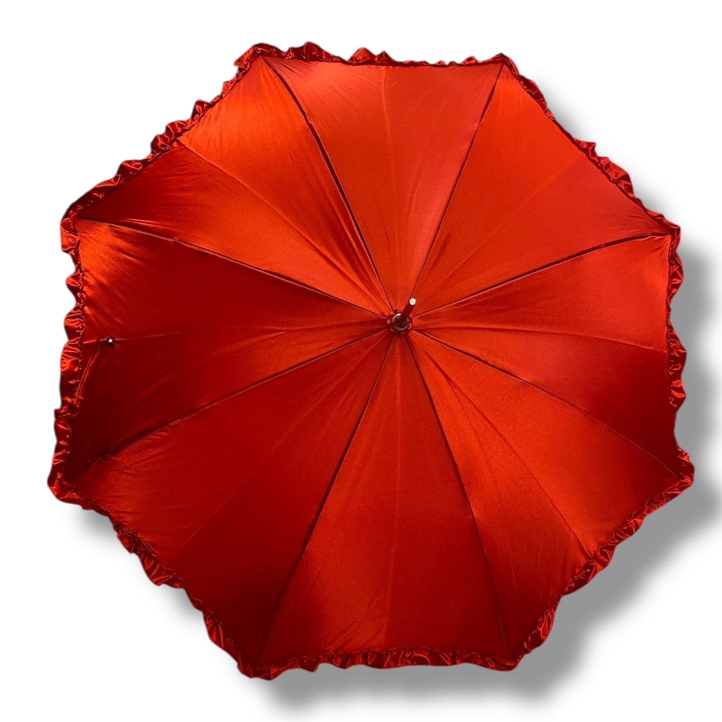 Ombrello classico stile 800 manico in Canna di Malacca lunga tessuto lucido lavorazione artigianale Ombrelli Domizio dal 1989 Made in Italy