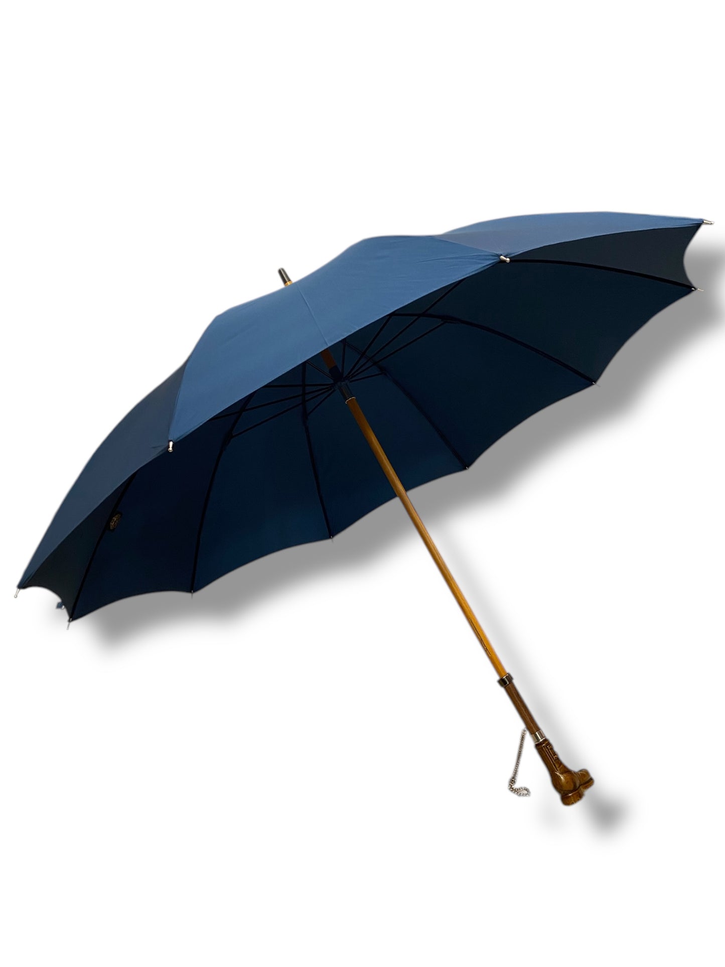 Ombrello Classico manico in vetroresina effetto legno scarpone 10 stecche