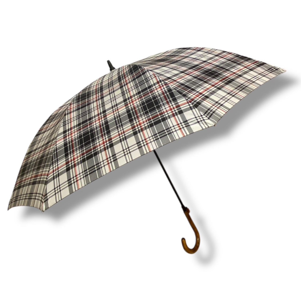 Il Gigante della Pioggia Automatico struttura in fibra Manico legno di Mapel Lavorazione artigianale Ombrelli Domizio dal 1989 Made in Italy F2