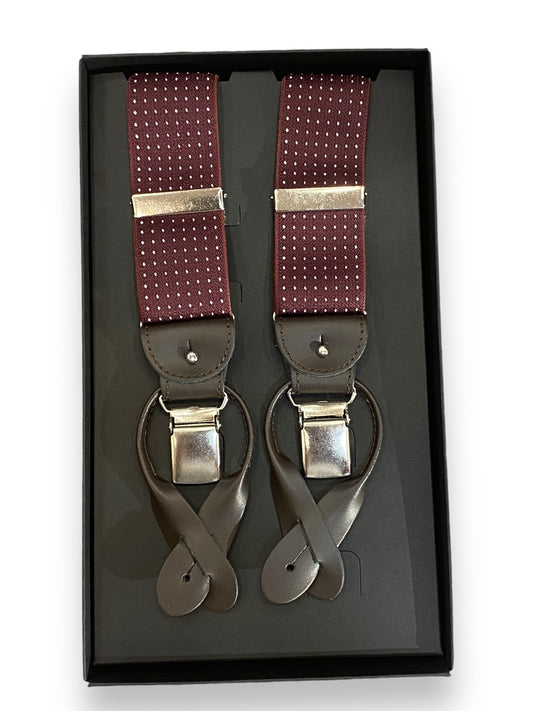 Bretelle uomo elastiche cinturini in pelle lavorazione artigianale Made in Italy