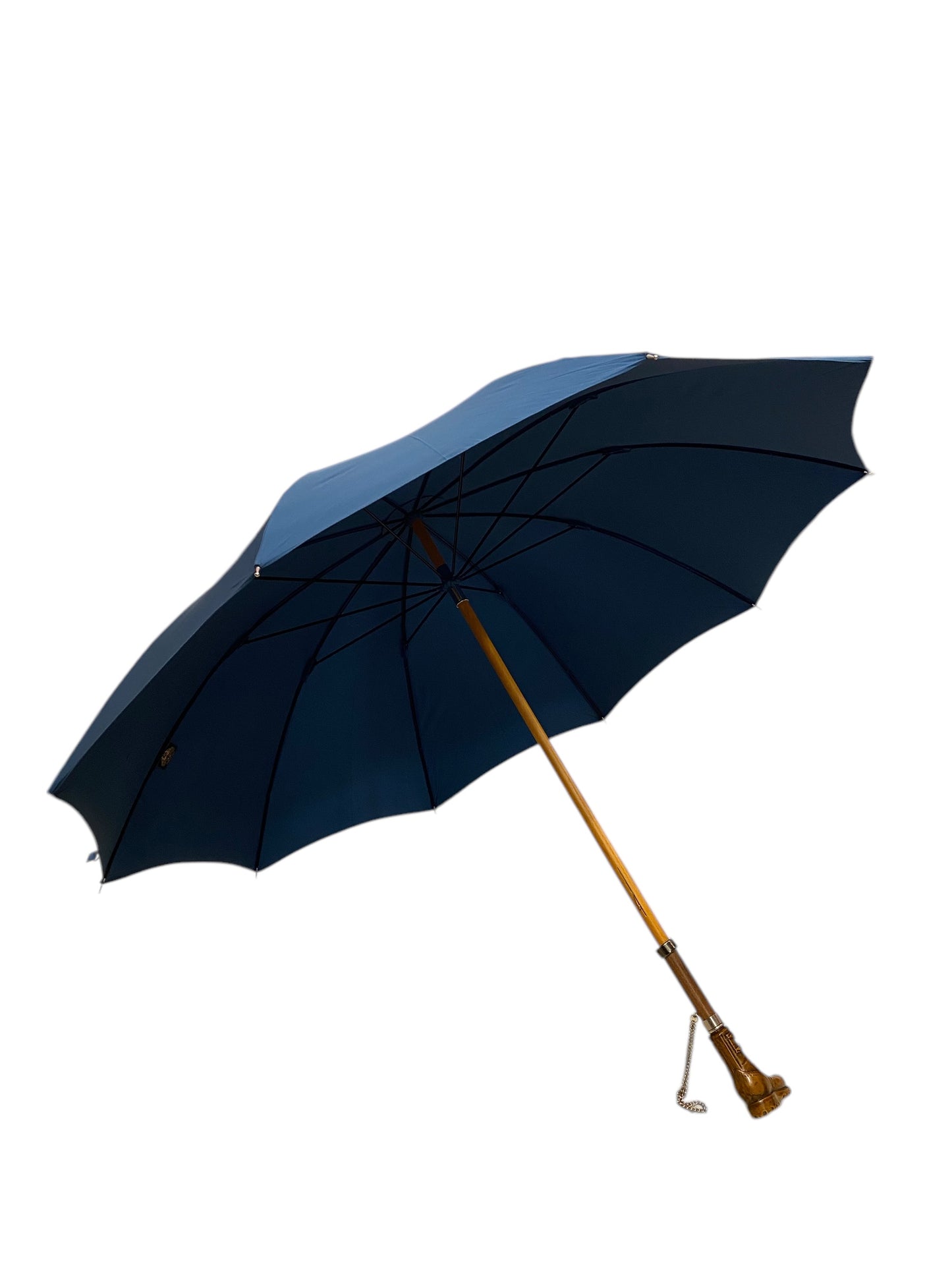 Ombrello Classico manico in vetroresina effetto legno scarpone 10 stecche