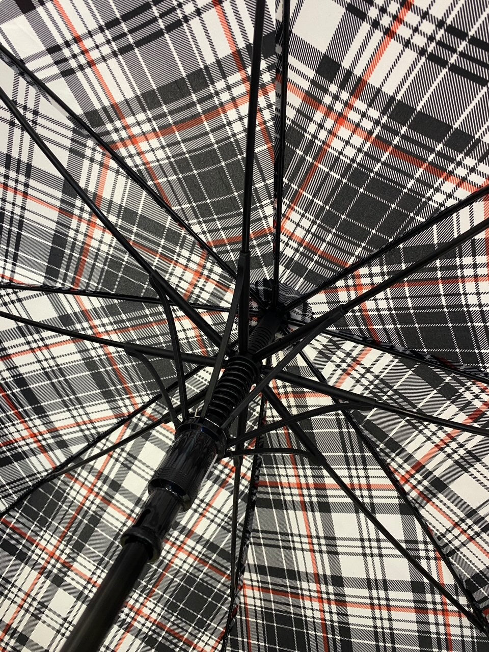 Il Gigante della Pioggia Automatico struttura in fibra Manico legno di Mapel Lavorazione artigianale Ombrelli Domizio dal 1989 Made in Italy F2