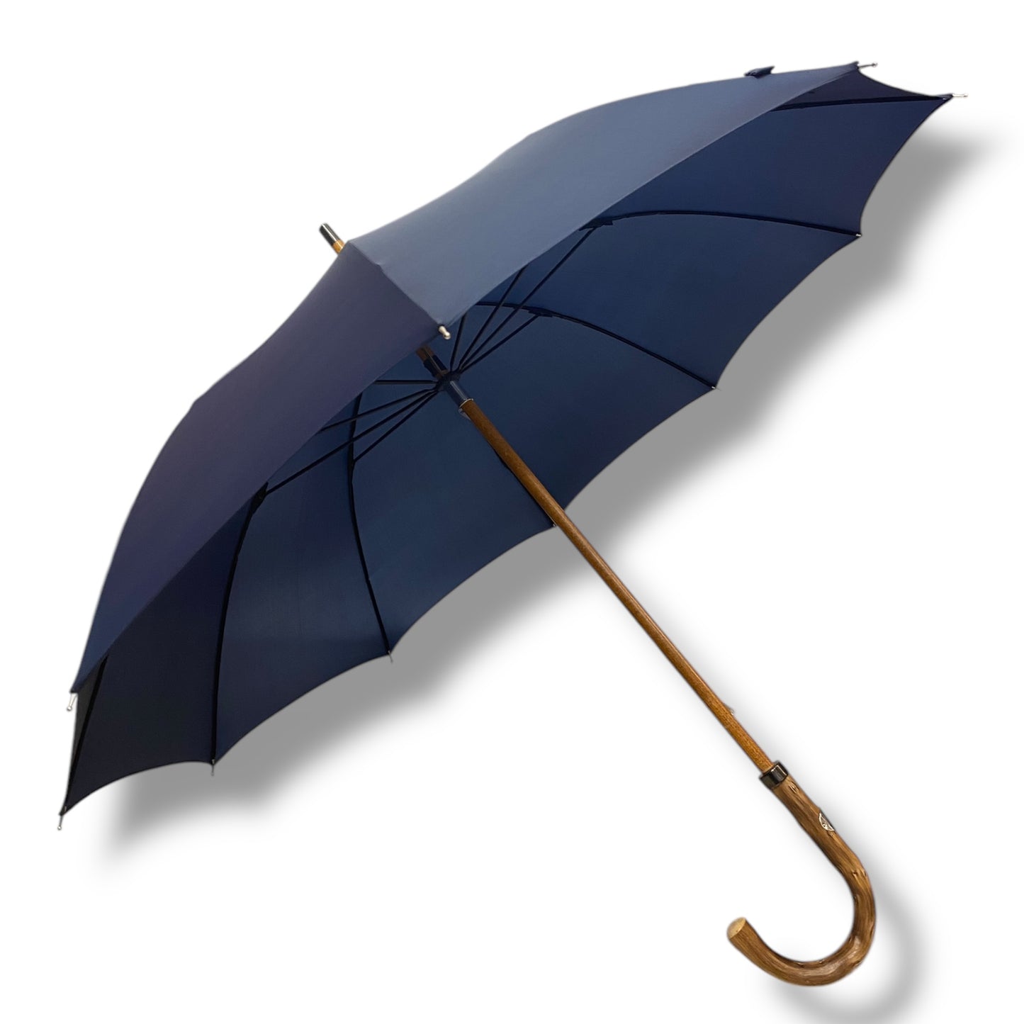 Ombrello con manopola in legno di Congo,  Lavorazione artigianale Ombrelli Domizio dal 1989