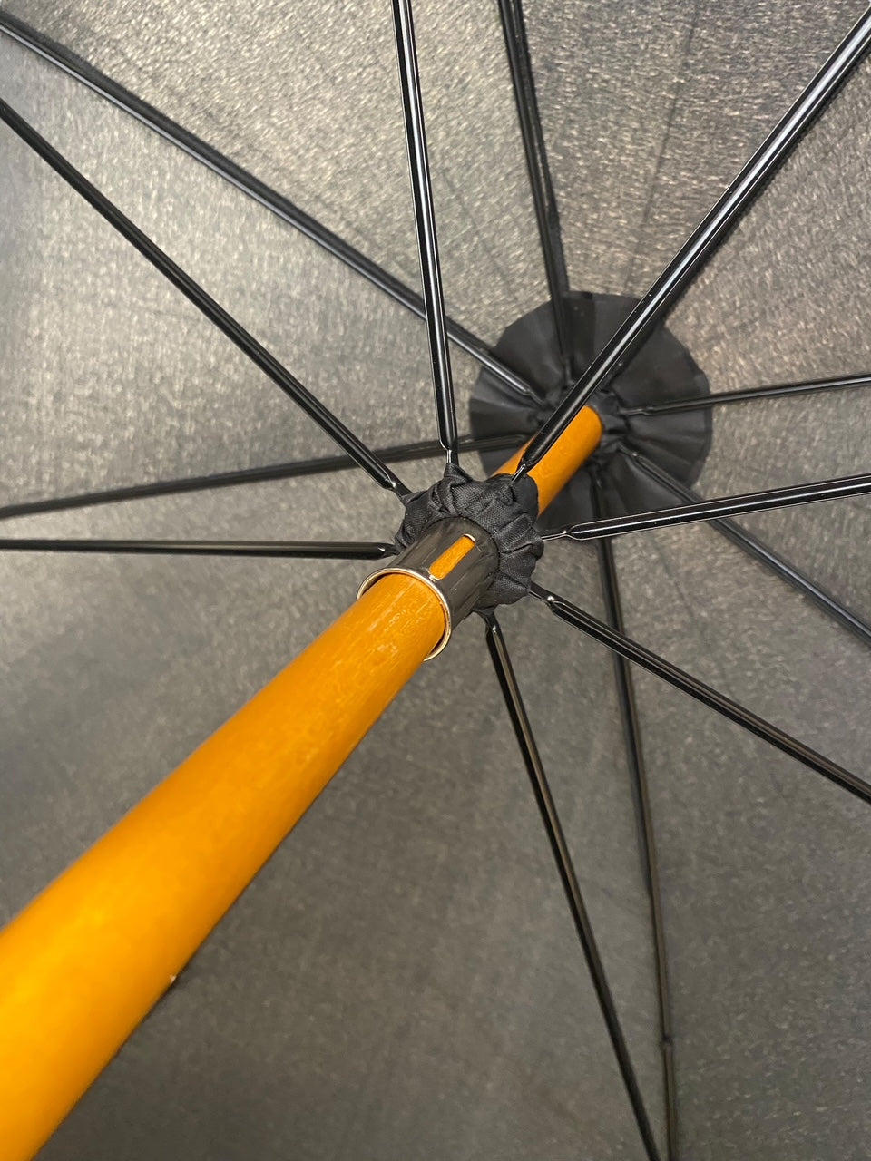 Ombrello Artigianale, manico in Canna di Bambù - colore nero Ombrelli Domizio dal 1989 Made in Italy