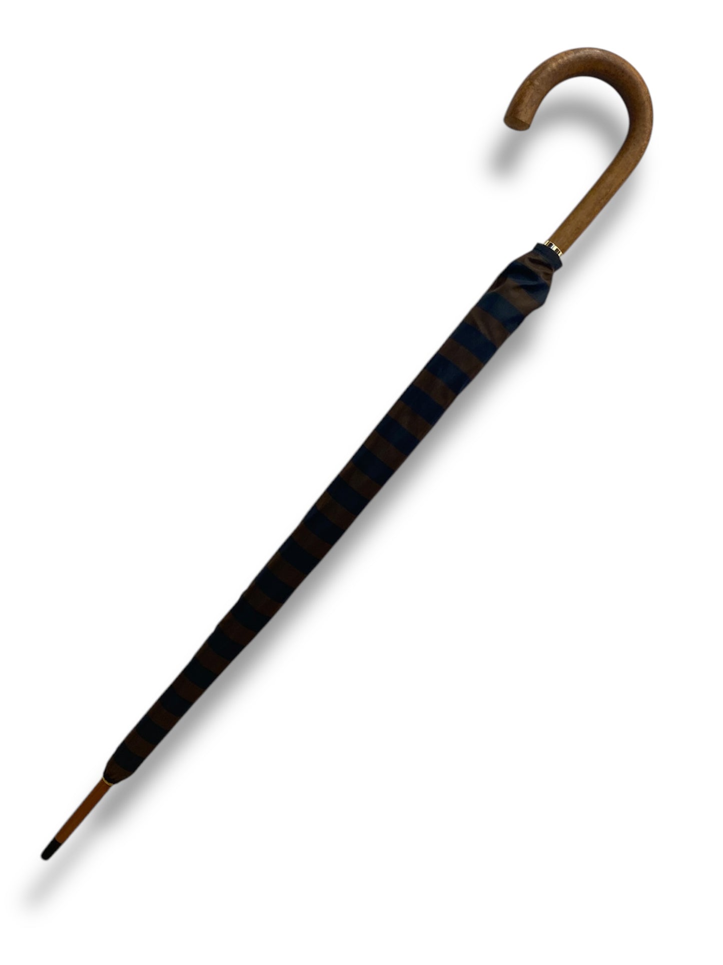 Ombrello classico manico in Canna di Malacca tessuto Nylon lavorazione artigianale Ombrelli Domizio dal 1989 Made in Italy F1