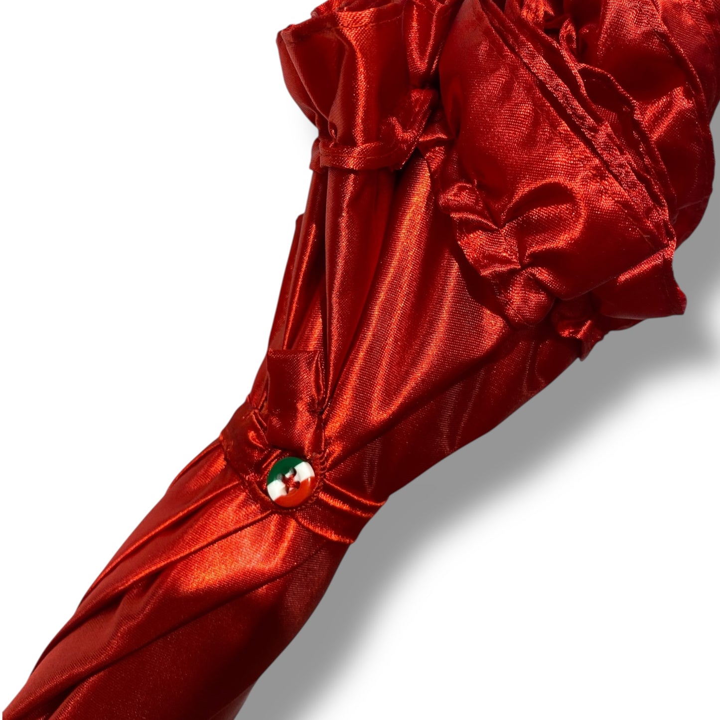 Ombrello classico stile 800 manico in Canna di Malacca lunga tessuto lucido lavorazione artigianale Ombrelli Domizio dal 1989 Made in Italy