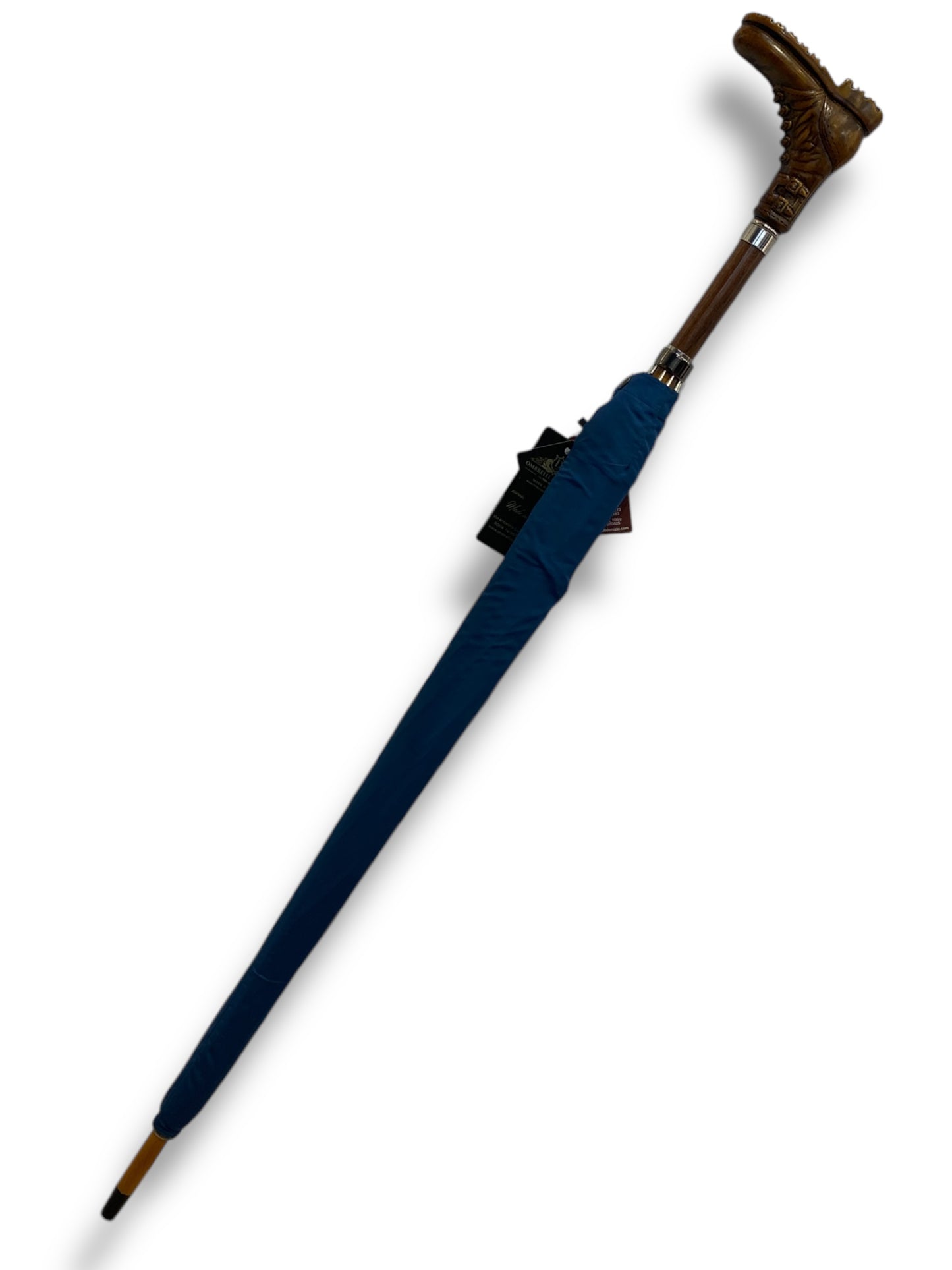 Ombrello Classico manico in vetroresina effetto legno scarpone 10 stecche