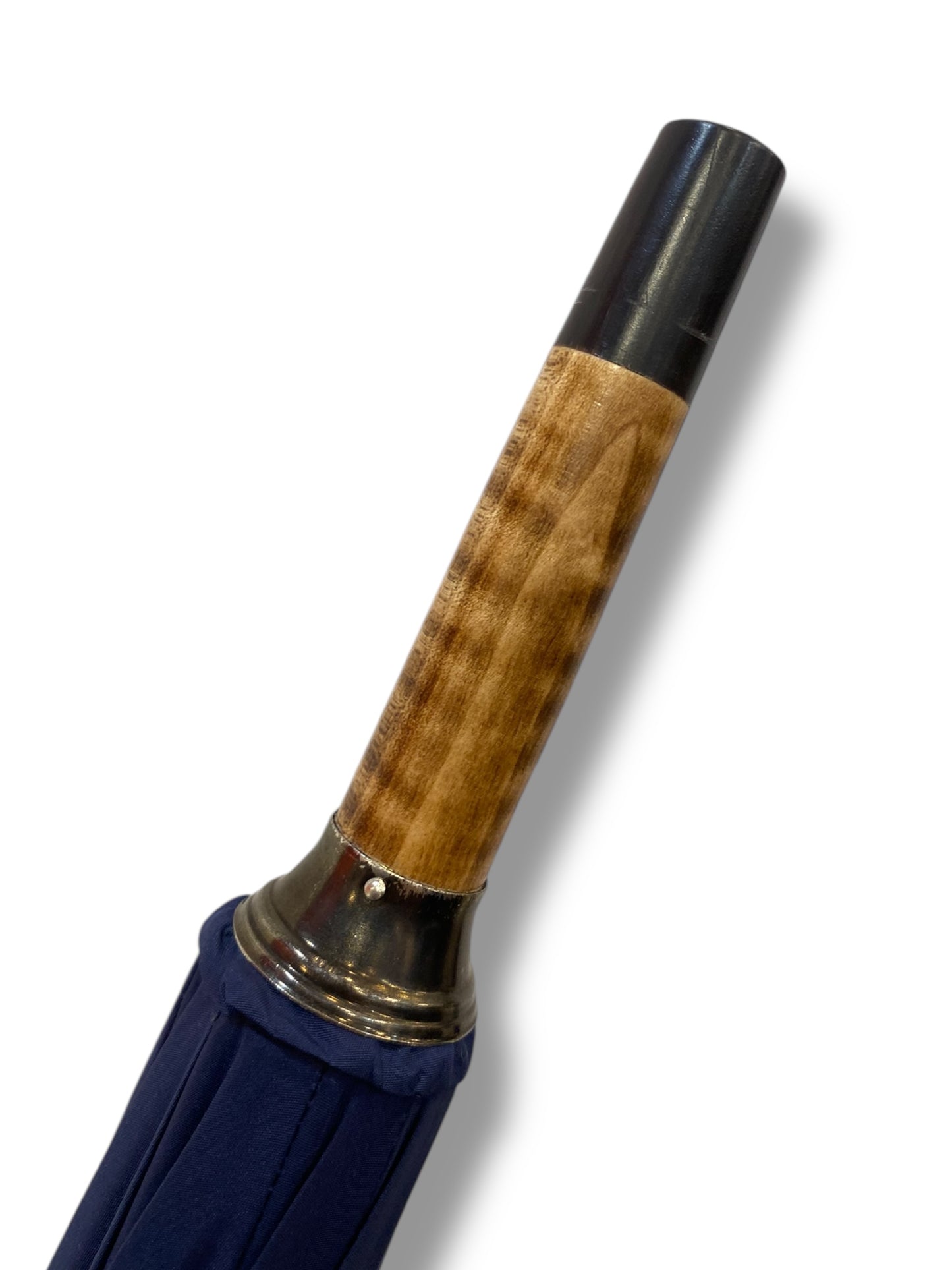 Ombrello manico in Canna di Bambù montato a collo d'oca asta faggio 20 mm 10 Stecche puntale corno