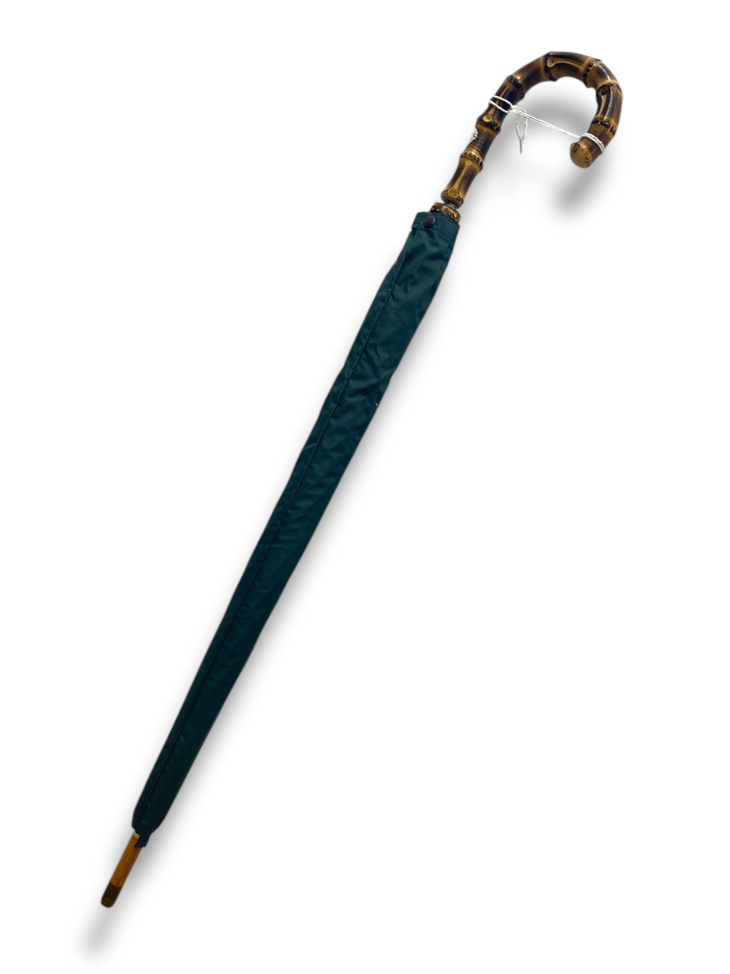 Ombrello Artigianale, manico in Canna di Bambù - colore Verde Ombrelli Domizio dal 1989 Made in Italy