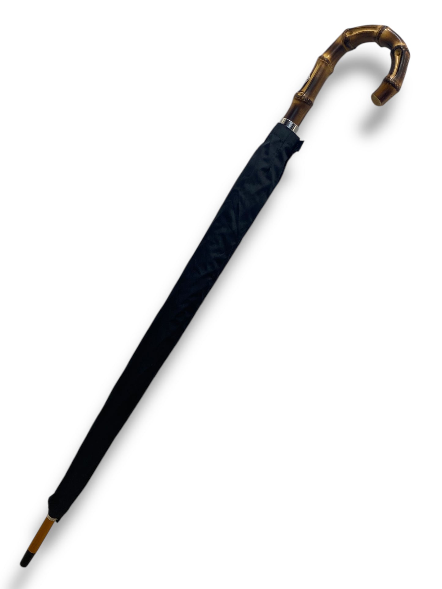 Ombrello Artigianale, manico in Canna di Bambù - colore nero Ombrelli Domizio dal 1989 Made in Italy