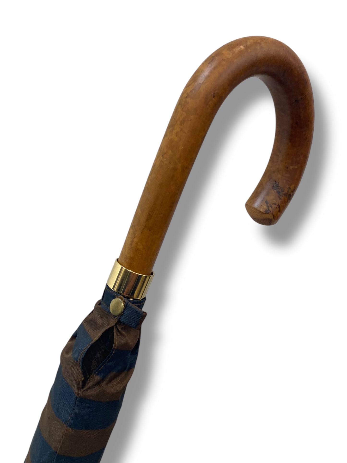 Ombrello classico manico in Canna di Malacca tessuto Nylon lavorazione artigianale Ombrelli Domizio dal 1989 Made in Italy F1