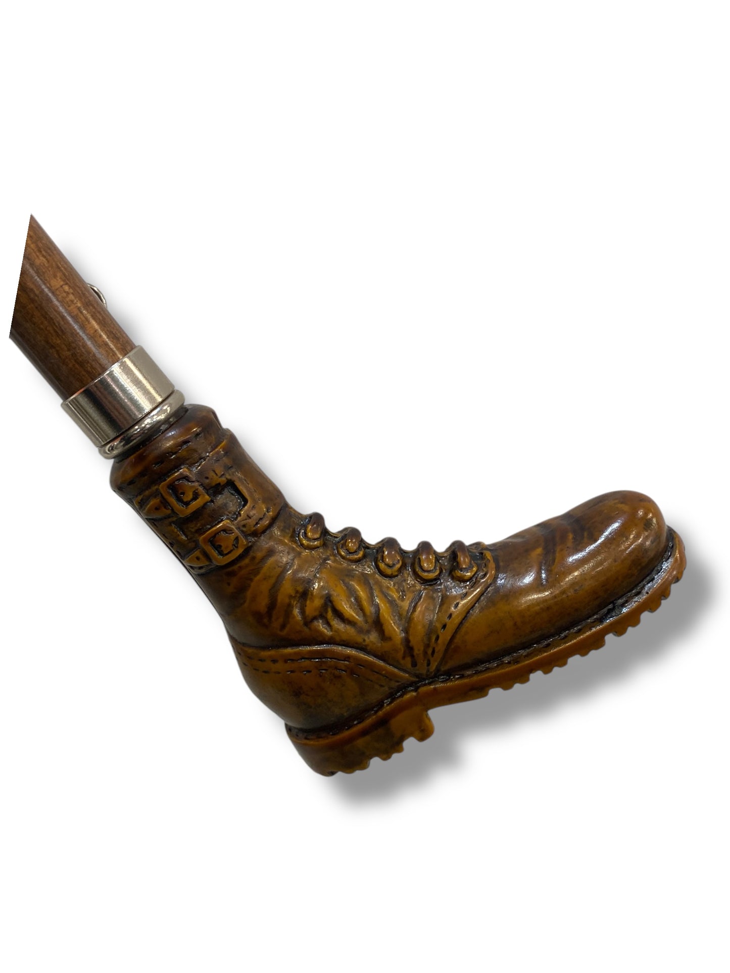 Ombrello Classico manico in vetroresina effetto legno scarpone 10 stecche