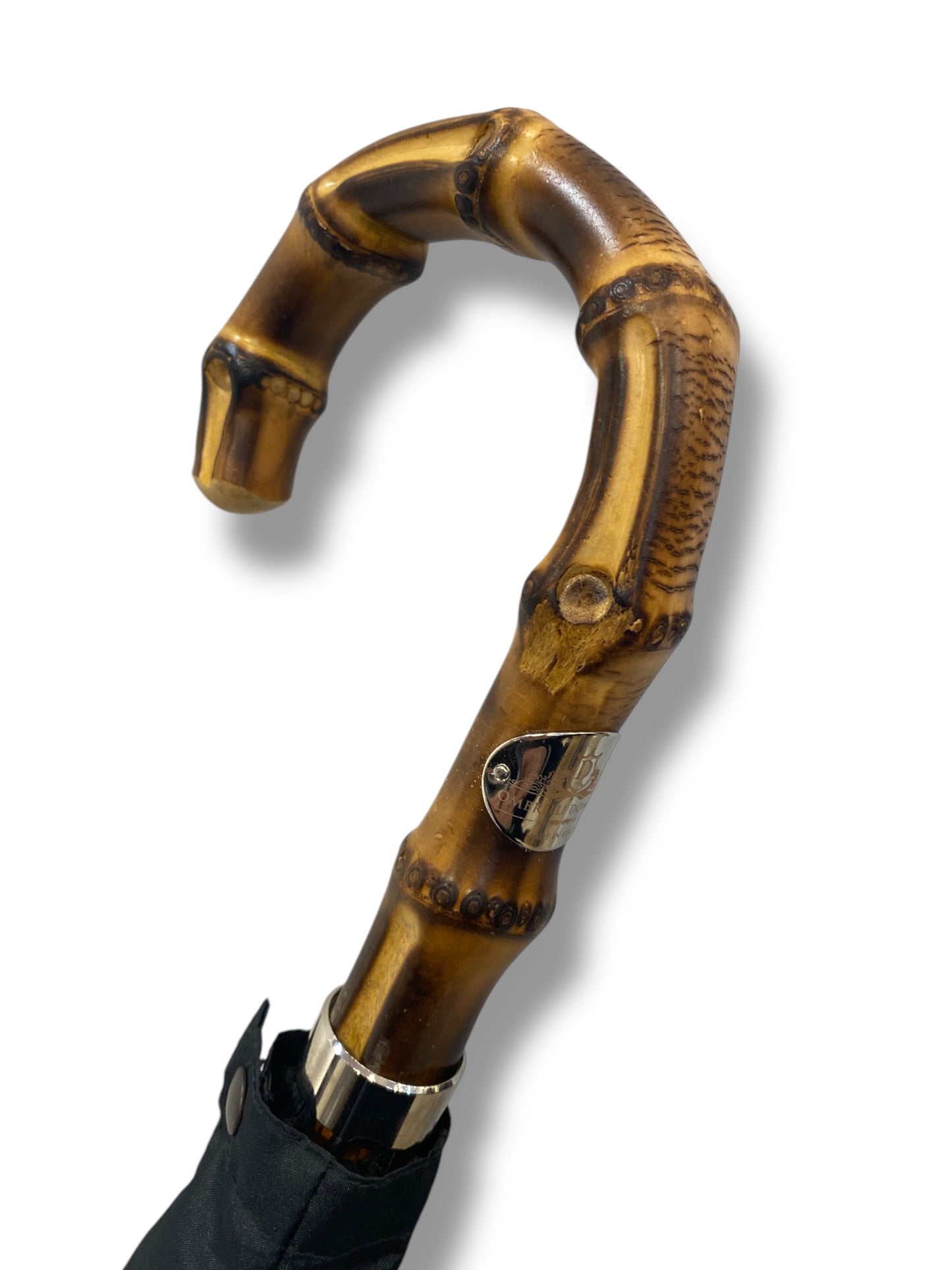 Ombrello Artigianale, manico in Canna di Bambù - colore nero Ombrelli Domizio dal 1989 Made in Italy