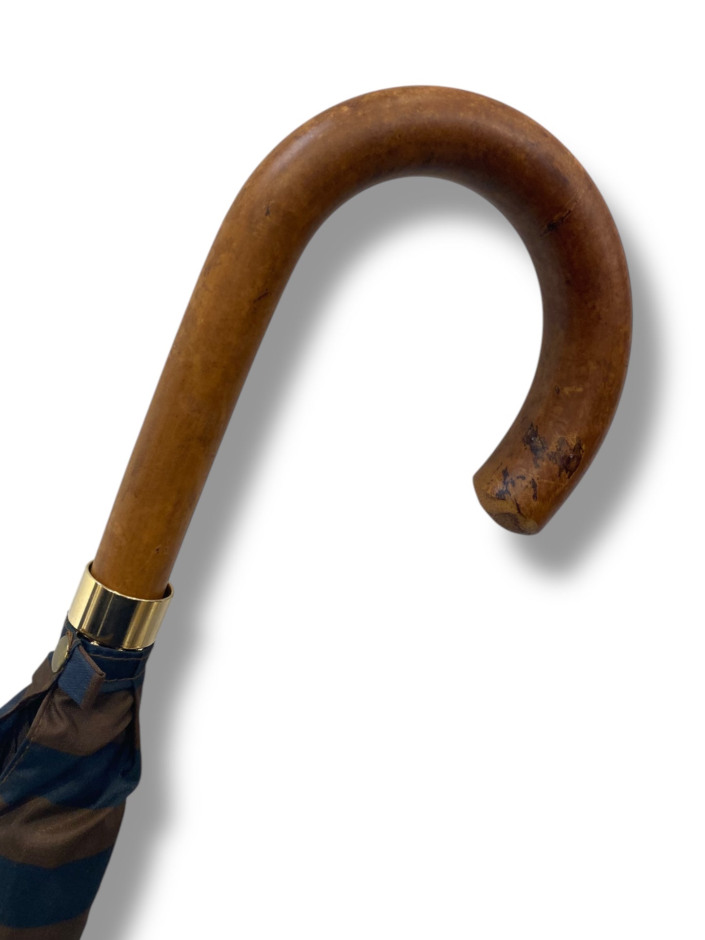 Ombrello classico manico in Canna di Malacca tessuto Nylon lavorazione artigianale Ombrelli Domizio dal 1989 Made in Italy F1