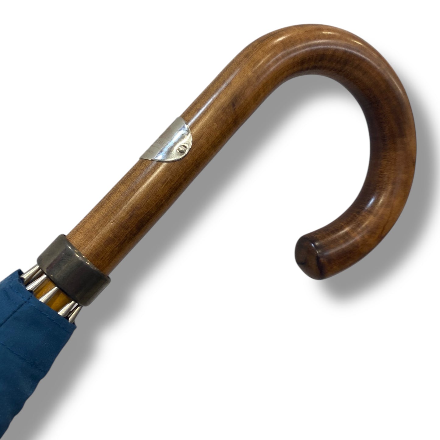 Ombrello Artigianale, manico in legno di Mapel- colore Verde petrolio Ombrelli Domizio dal 1989 Made in Italy