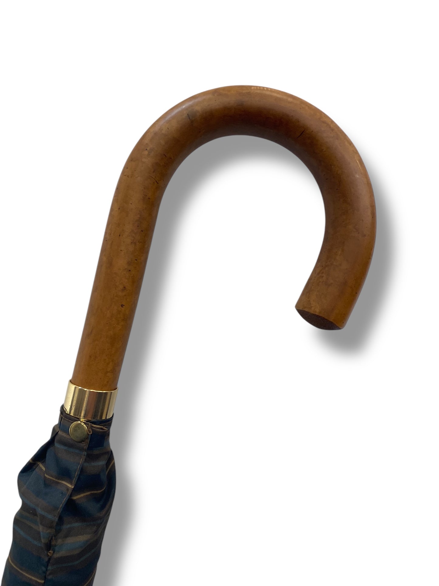 Ombrello classico manico in Canna di Malacca tessuto Nylon lavorazione artigianale Ombrelli Domizio dal 1989 Made in Italy F4