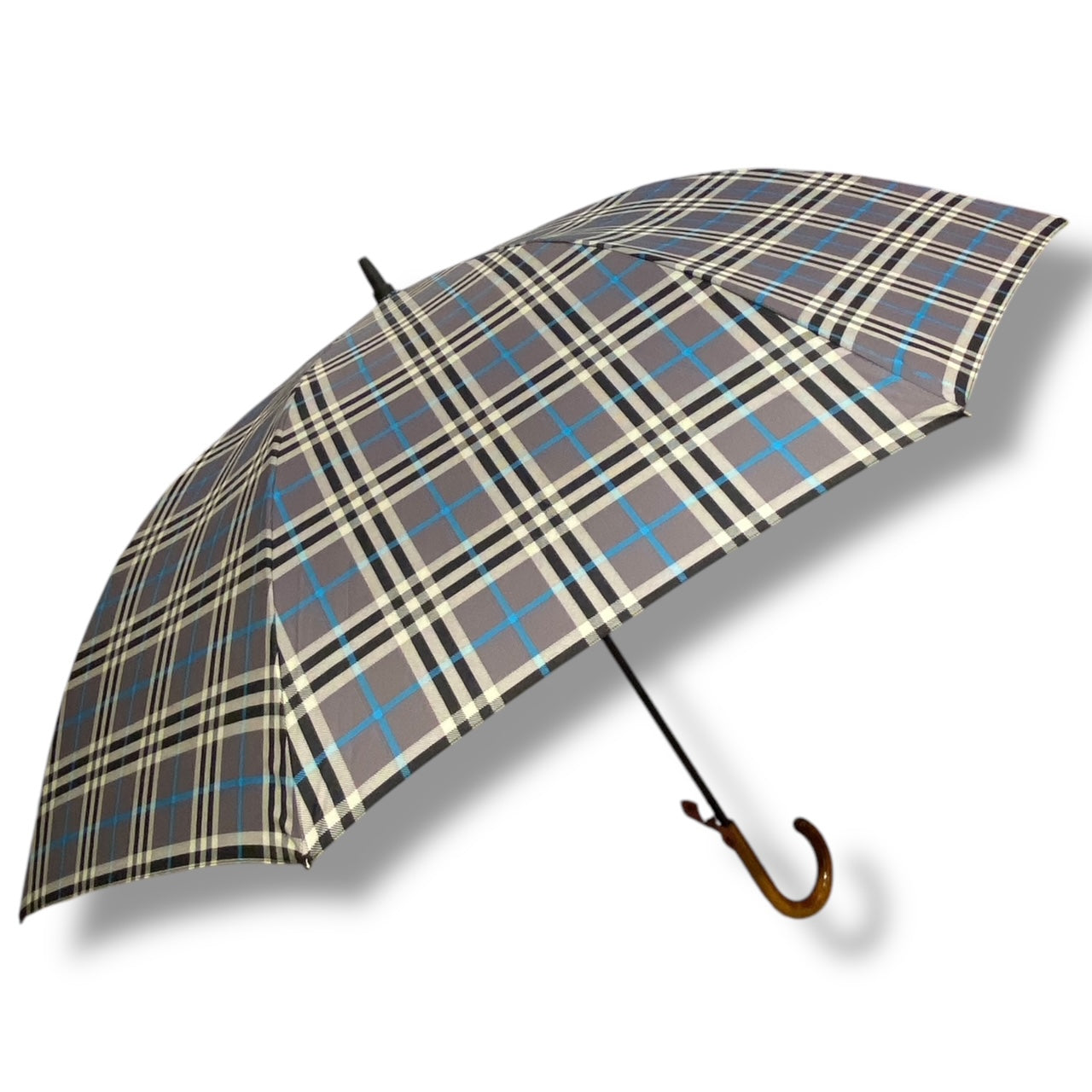 Il Gigante della Pioggia Automatico struttura in fibra Manico legno di Mapel Lavorazione artigianale Ombrelli Domizio dal 1989 Made in Italy F3