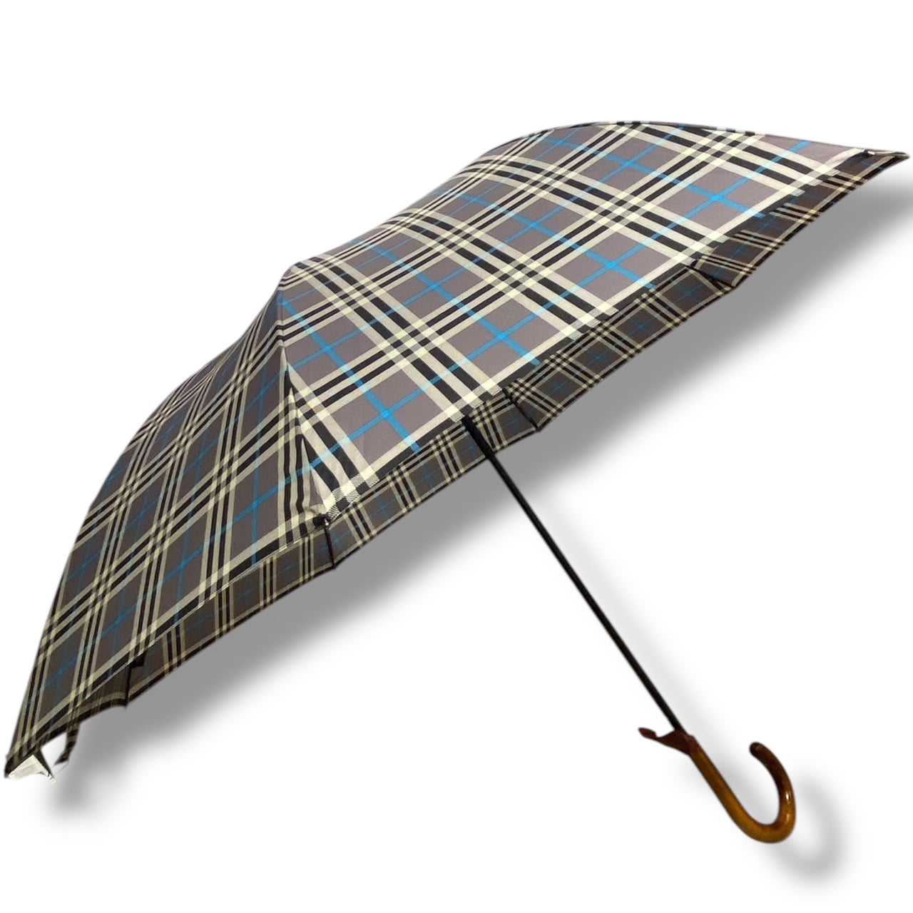 Il Gigante della Pioggia Automatico struttura in fibra Manico legno di Mapel Lavorazione artigianale Ombrelli Domizio dal 1989 Made in Italy F3