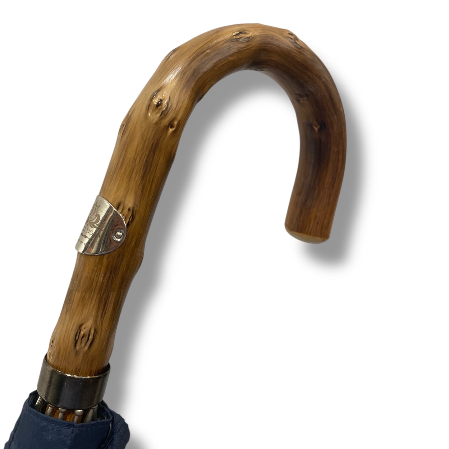 Ombrello con manopola in legno di Congo,  Lavorazione artigianale Ombrelli Domizio dal 1989