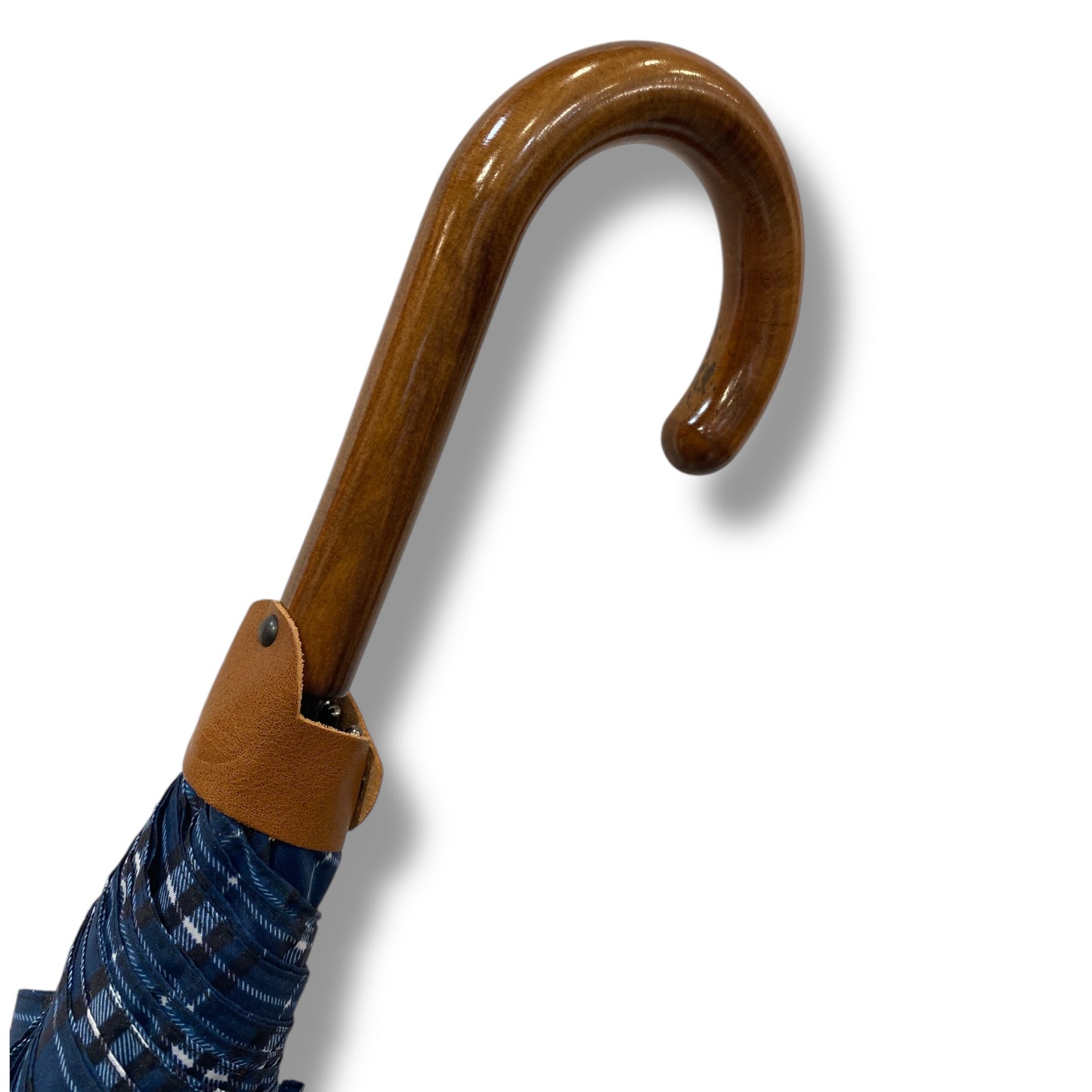 Il Gigante della Pioggia Automatico struttura in fibra Manico legno di Mapel Lavorazione artigianale Ombrelli Domizio dal 1989 Made in Italy F4