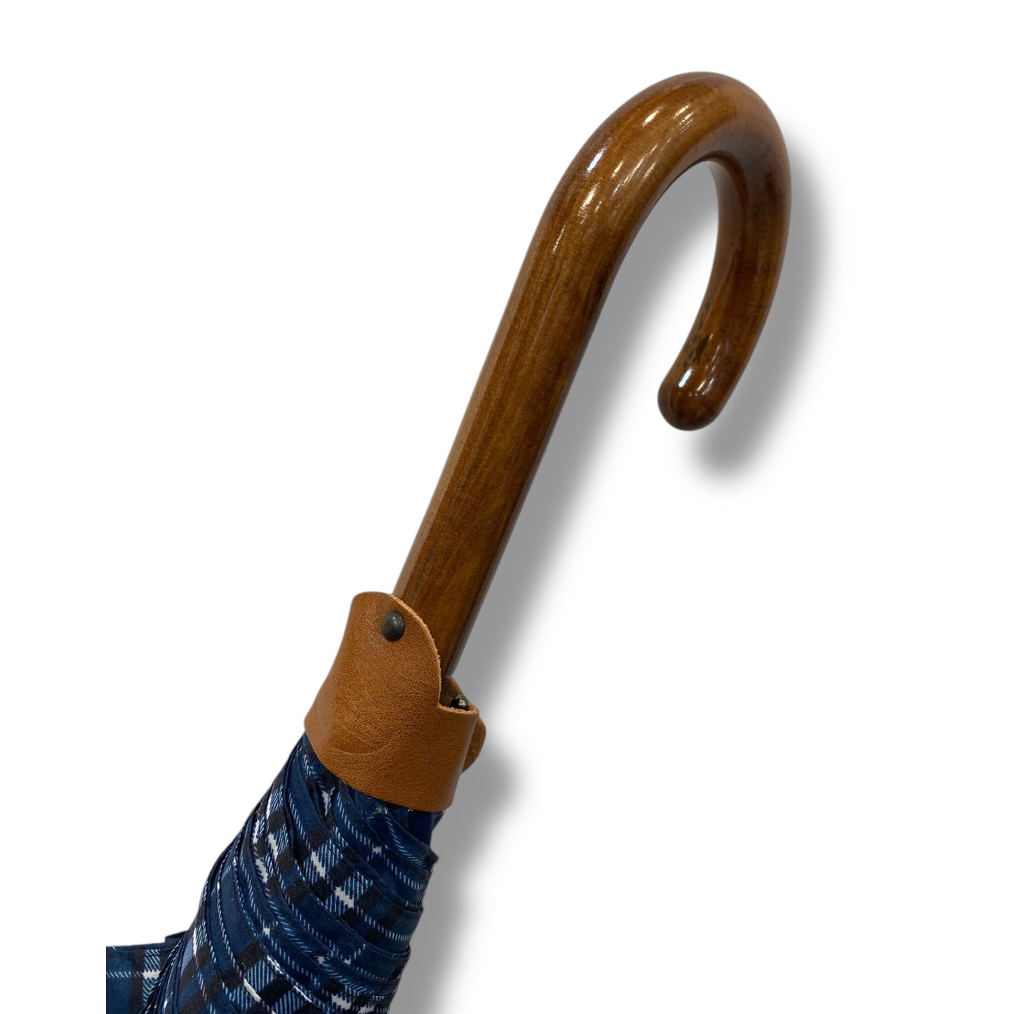 Il Gigante della Pioggia Automatico struttura in fibra Manico legno di Mapel Lavorazione artigianale Ombrelli Domizio dal 1989 Made in Italy F4