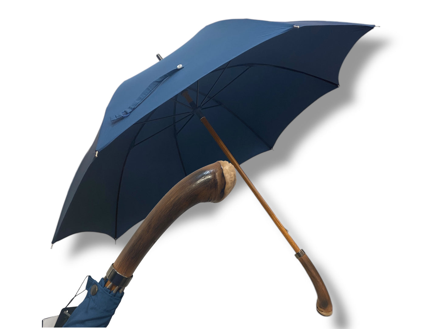 Ombrello Artigianale, manico in radice di Castagno  Ombrelli Domizio dal 1989 Made in Italy