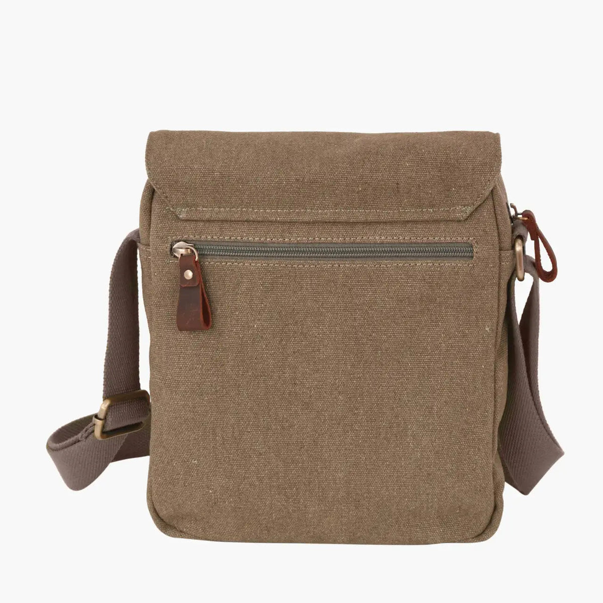 Aeronautica Militare Tracolla linea Canvas Marrone - Pelletteria Domizio