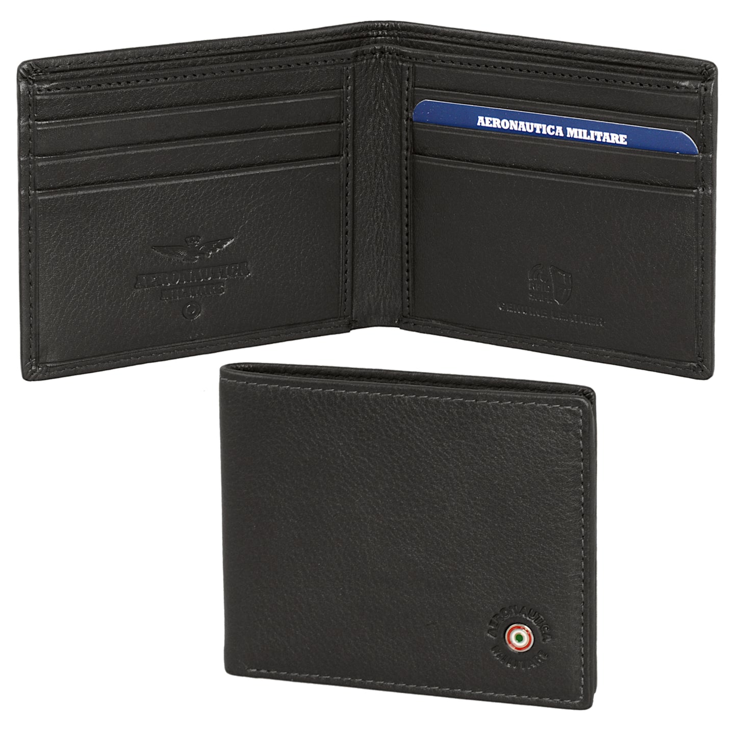 Leather wallet with credit card holder AM 130