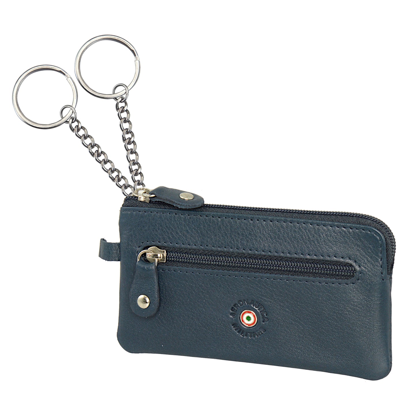Leather key ring with coin holder AM 137