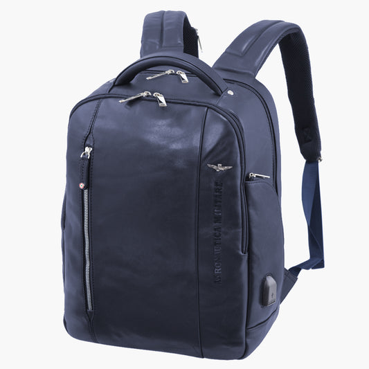 Thunder AM 464 leather laptop backpack
