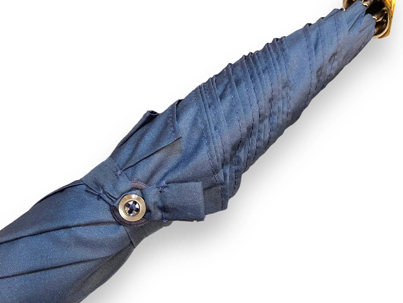 Ombrello Uomo classico modello Spillo manico in Canna di Bambù colore blu