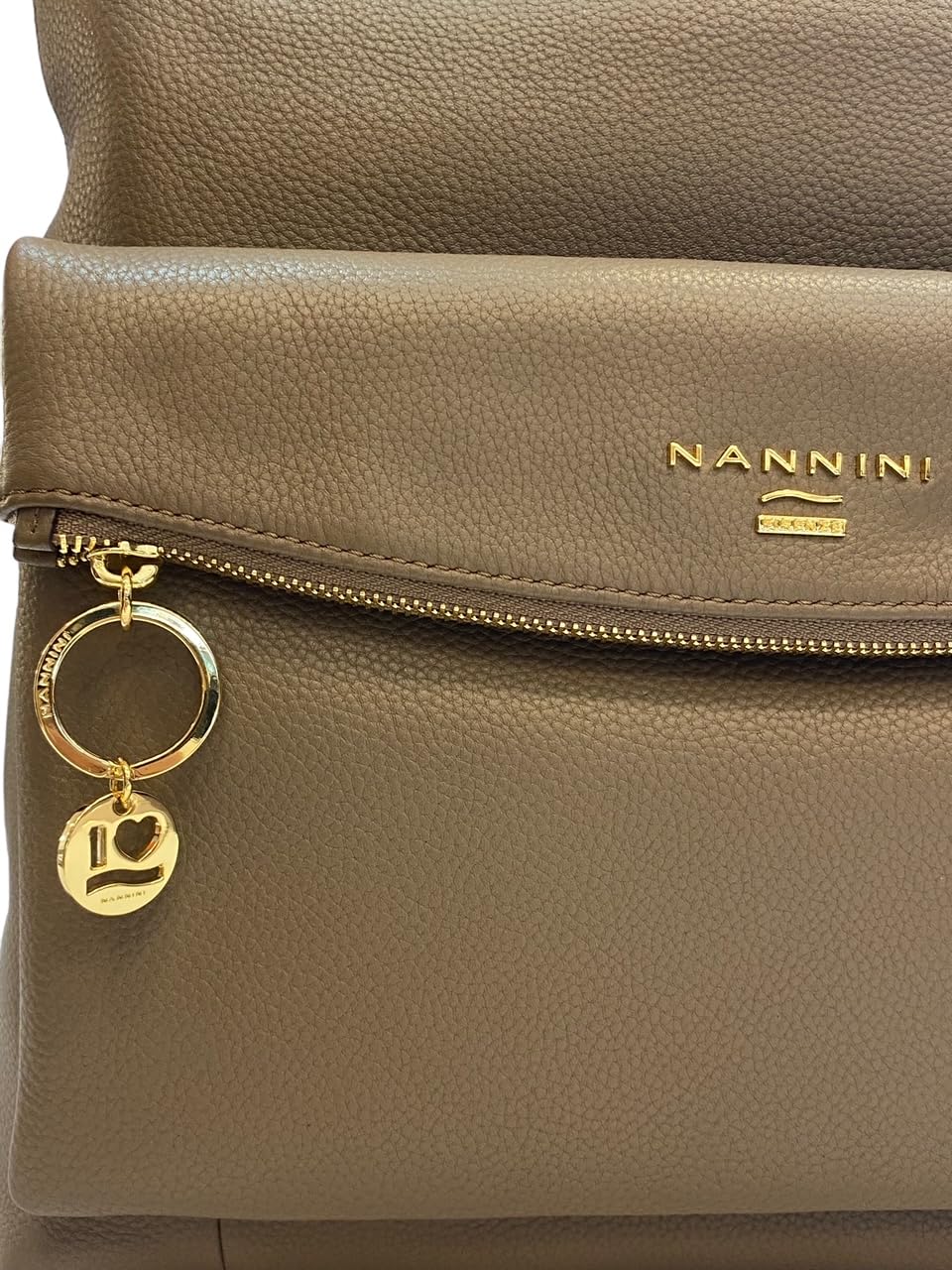 Nannini Firenze borsa a spalla e tracolla Linea Jamie Art. 16463 100% Pelle (Taupe) - Pelletteria Domizio
