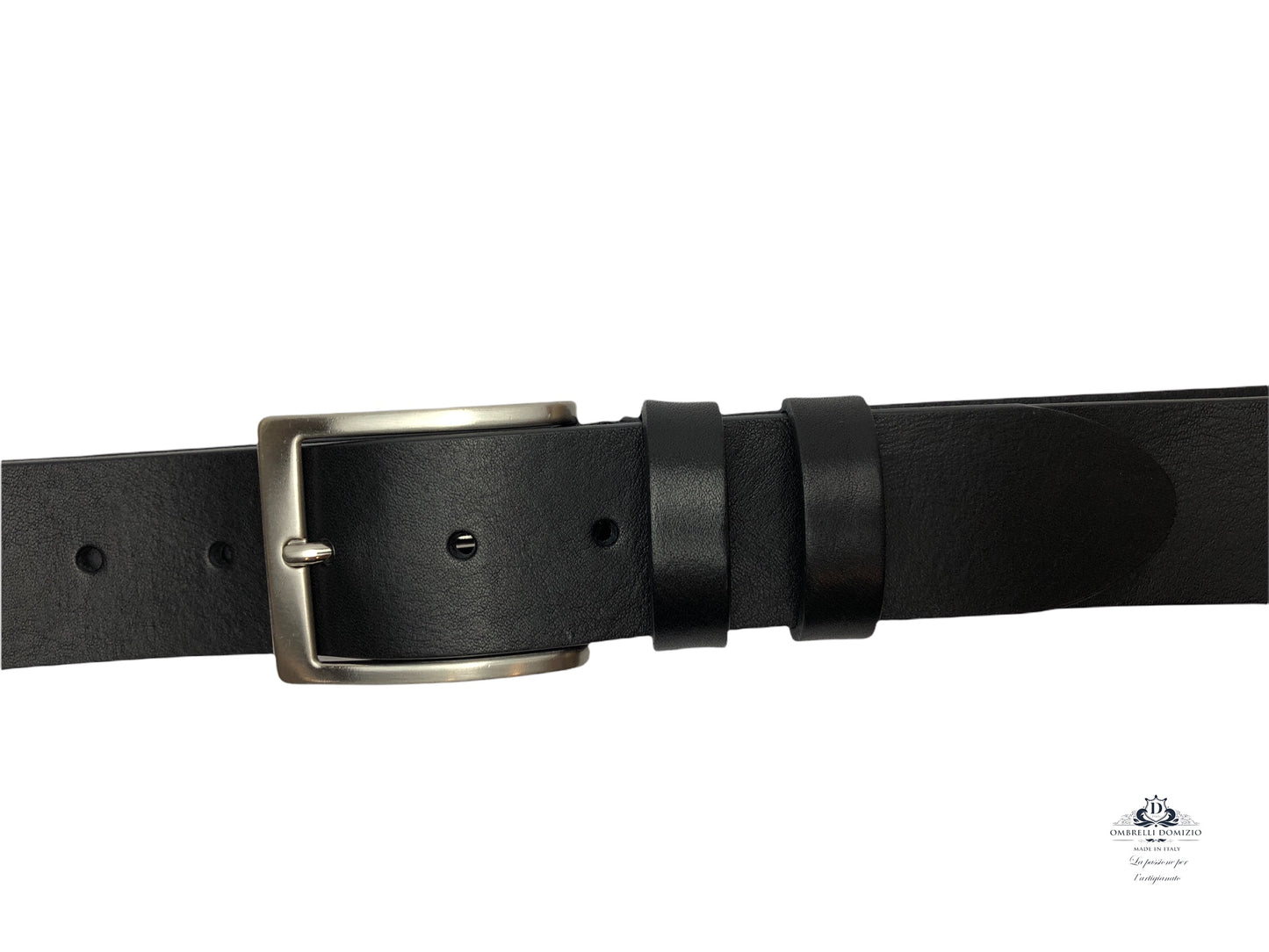 Cintura cuoio 4 cm lavorazione artiginale Made in Italy