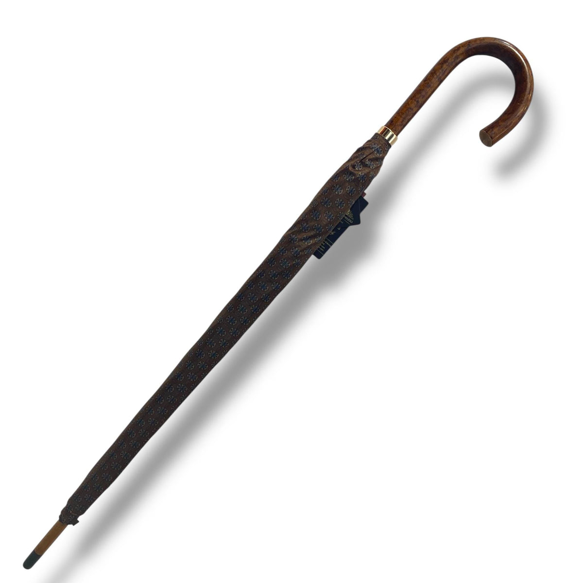 Ombrello classico manico in Canna di Malacca 10 Stecche tessuto Nylon - Pelletteria Domizio