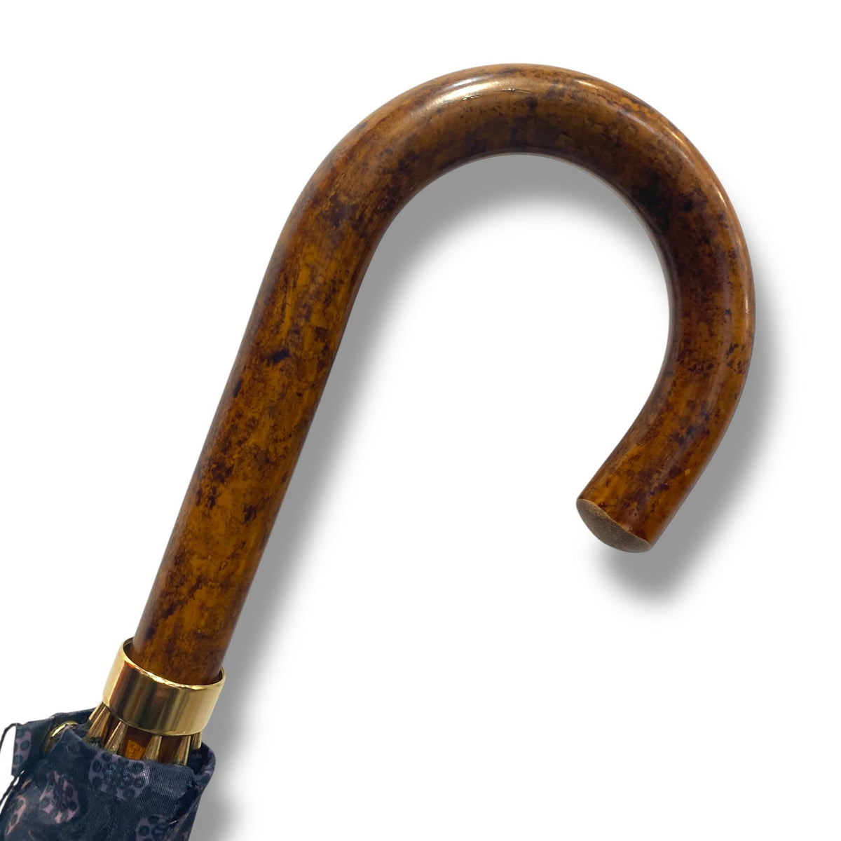 Ombrello classico manico in Canna di Malacca 10 Stecche tessuto Nylon - Pelletteria Domizio