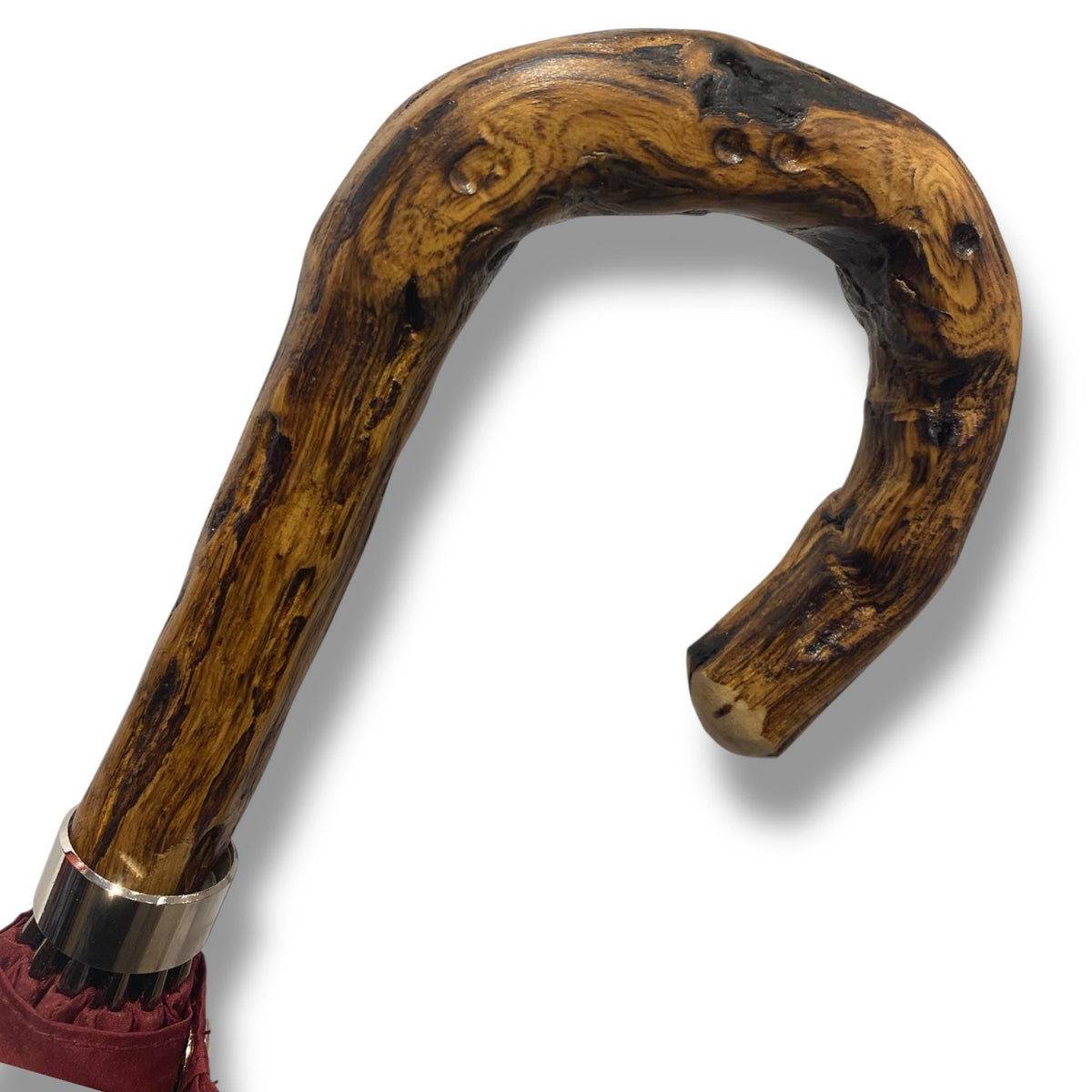 Ombrello uomo Classico manico in legno di Ginestra 10 stecche fibra di carbonio - Pelletteria Domizio