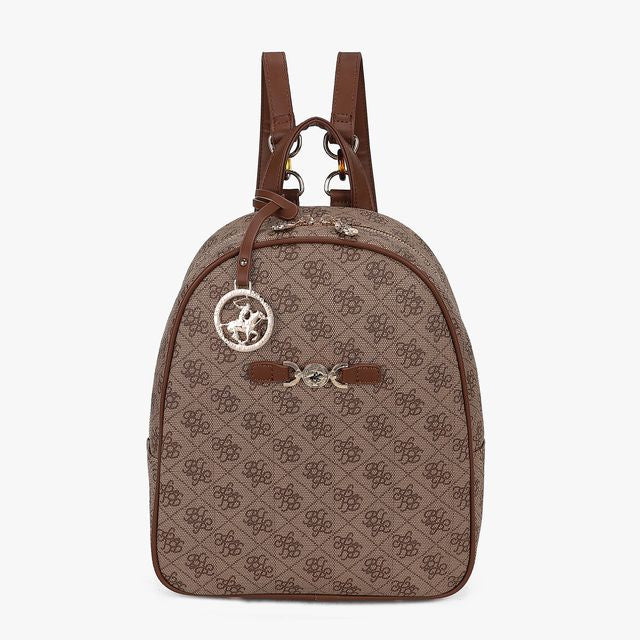 ZAINO DONNA BEVERLY HILLS POLO CLUB Art 4662 Marrone - Pelletteria Domizio