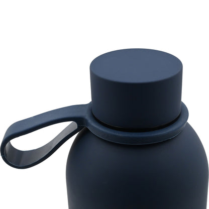 BORRACCIA IN ACCIAIO INOX BLU SOFT TOUCH DOPPIA PARETE 500 ML FRECCE TRICOLORI art. AMFT0931BL