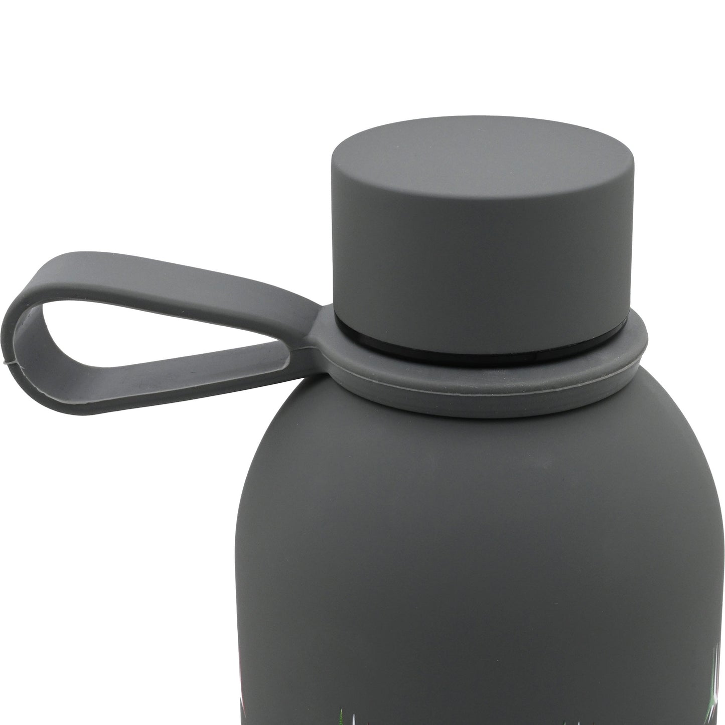 BORRACCIA IN ACCIAIO INOX GRIGIA SOFT TOUCH DOPPIA PARETE 500 ML TEXTURE FRECCE TRICOLORI art. AMFT0931GR