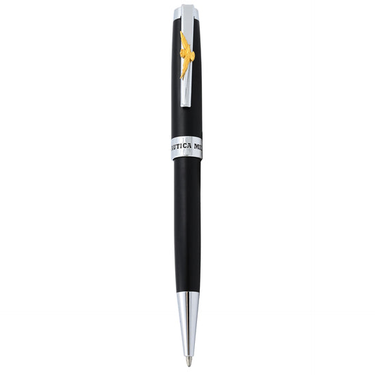 PENNA A SFERA NERA IN METALLO AERONAUTICA MILITARE IN ASTUCCIO RIGIDO art. AM0822