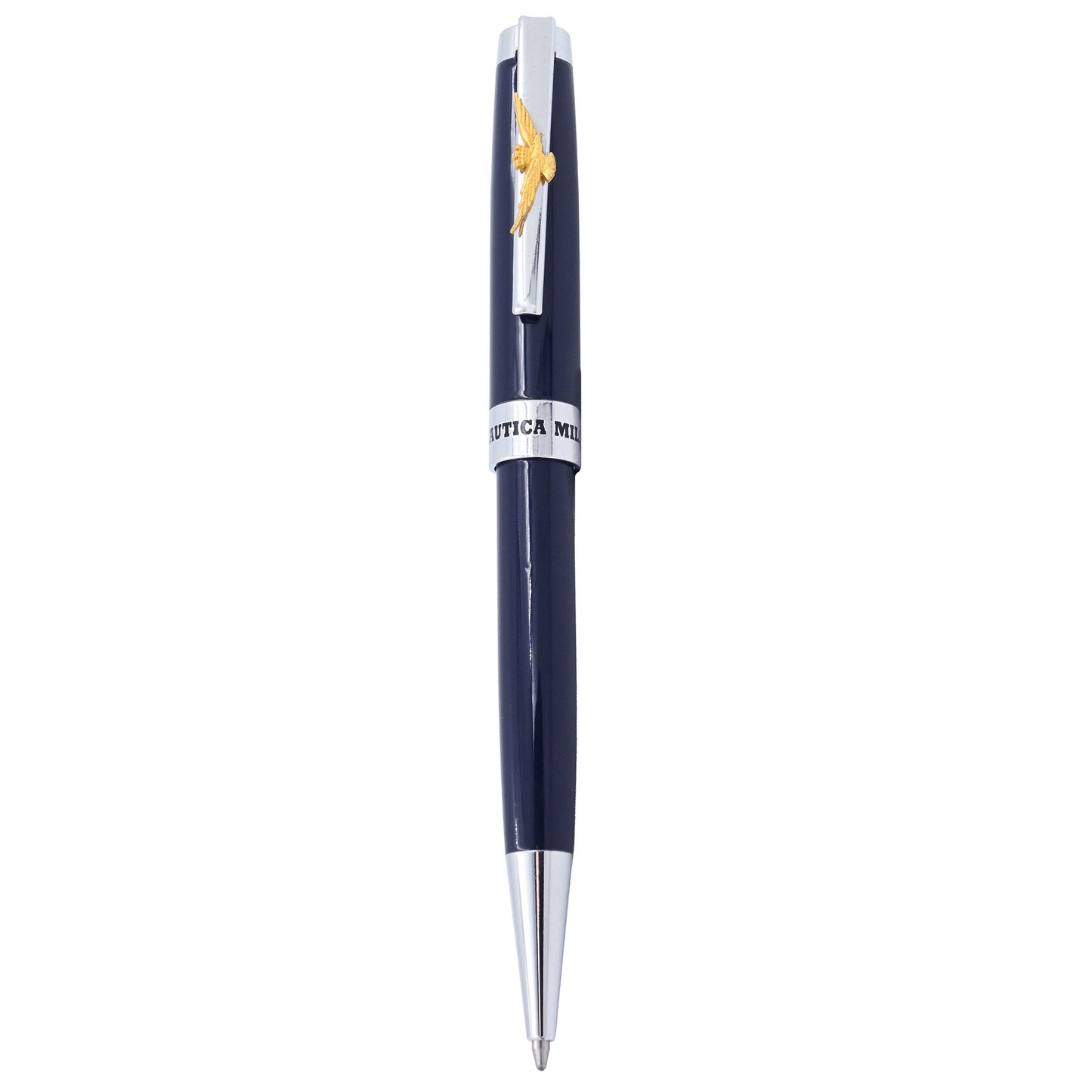 PENNA A SFERA BLU NAVY IN METALLO AERONAUTICA MILITARE IN ASTUCCIO RIGIDO art. AM0820