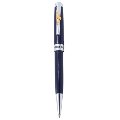 PENNA A SFERA BLU NAVY IN METALLO AERONAUTICA MILITARE IN ASTUCCIO RIGIDO art. AM0820