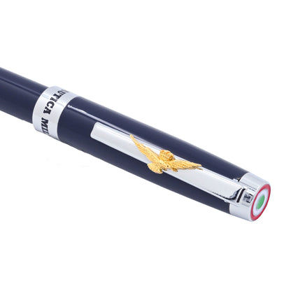 PENNA A SFERA BLU NAVY IN METALLO AERONAUTICA MILITARE IN ASTUCCIO RIGIDO art. AM0820