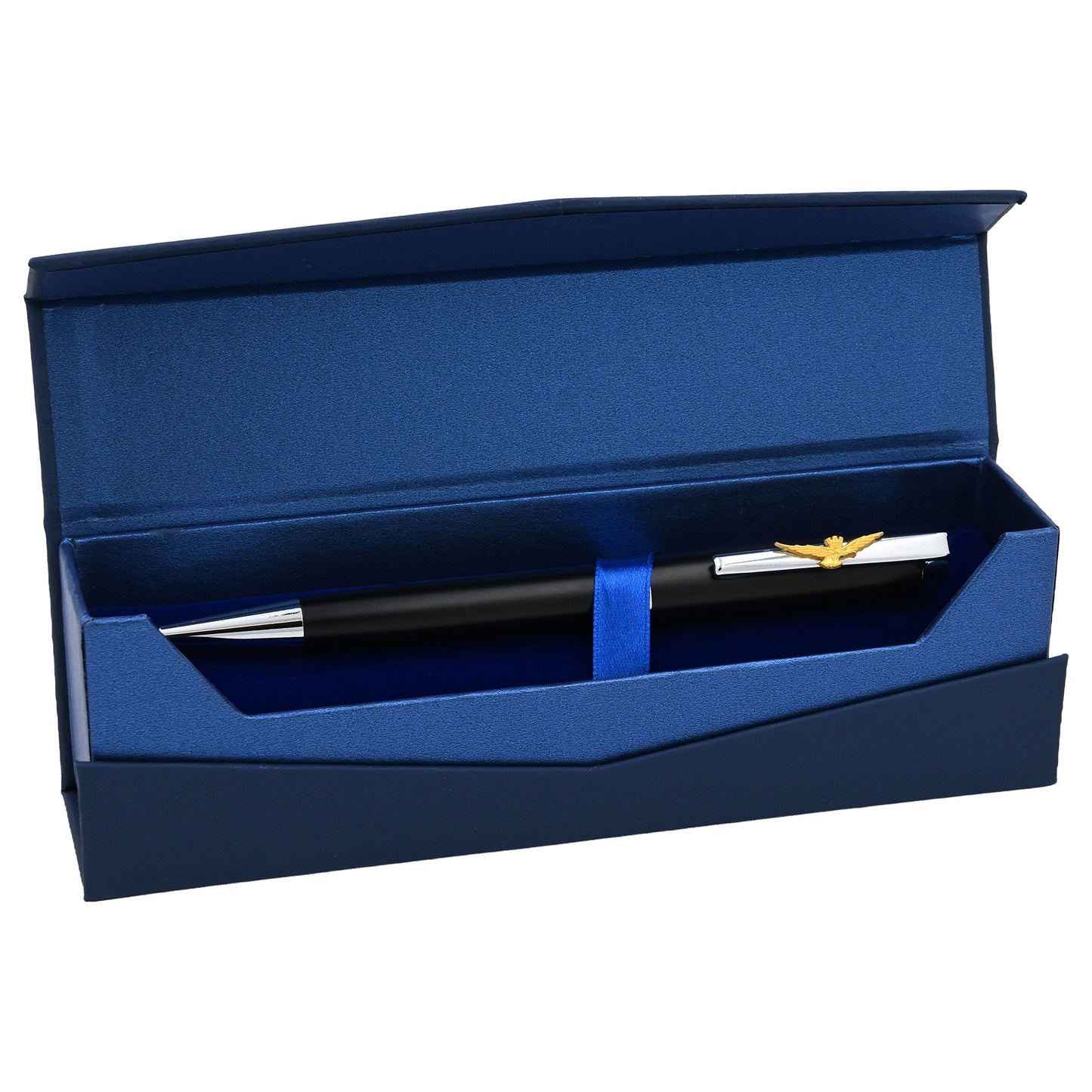 PENNA A SFERA NERA IN METALLO AERONAUTICA MILITARE IN ASTUCCIO RIGIDO art. AM0822