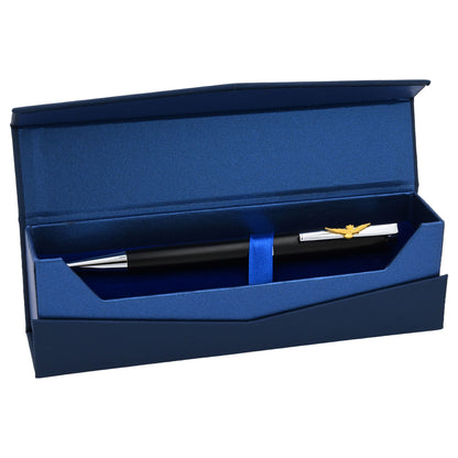 PENNA A SFERA NERA IN METALLO AERONAUTICA MILITARE IN ASTUCCIO RIGIDO art. AM0822